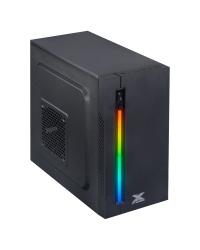 GABINETE GAMER VX GAMING AUSTRALIS PRETO FRONTAL COM FITA LED RGB