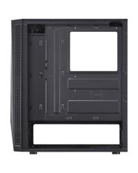 GABINETE MID-TOWER VECTOR PRETO 3 FANS RGB LATERAL EM VIDRO TEMPERADO - VCPTRGB3FV