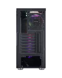 GABINETE MID-TOWER POLARIS PRETO 3 FANS RGB LATERAL EM VIDRO TEMPERADO - PLPTRGB3FV