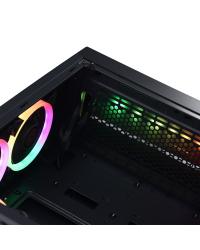 GABINETE MID-TOWER POLARIS PRETO 3 FANS RGB LATERAL EM VIDRO TEMPERADO - PLPTRGB3FV