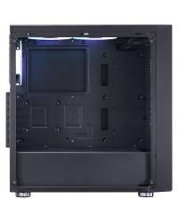 GABINETE MID-TOWER POLARIS PRETO 3 FANS RGB LATERAL EM VIDRO TEMPERADO - PLPTRGB3FV