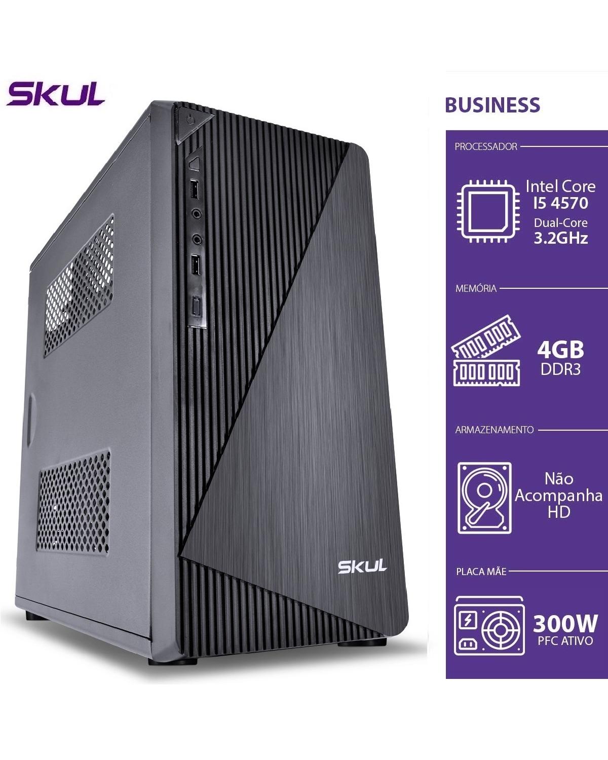 COMPUTADOR BUSINESS B500 - I5 4570 3.2GHZ 4GB DDR3 SEM HD HDMI/VGA FONTE 200W