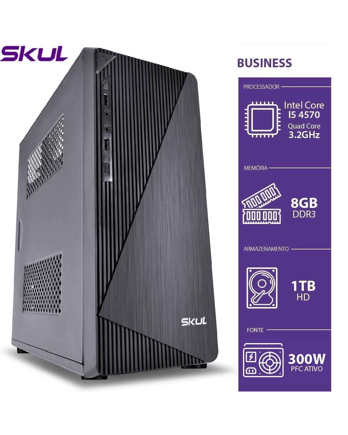 COMPUTADOR BUSINESS B500 - I5 4570 3.2GHZ 8GB DDR3 HD 1TB HDMI/VGA FONTE 200W