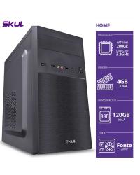 COMPUTADOR HOME H200 - ATHLON DUAL CORE 200GE 3.2GHZ 4GB DDR4 SSD 120GB HDMI/VGA FONTE 250W