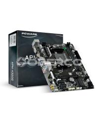 PLACA-MAE PCWARE P/ AMD RYZEN MATX APM-A320G, 2XDDR4 32GB, HDMI, VGA, 2X PCIE, 1XPCI X16, USB 3.0