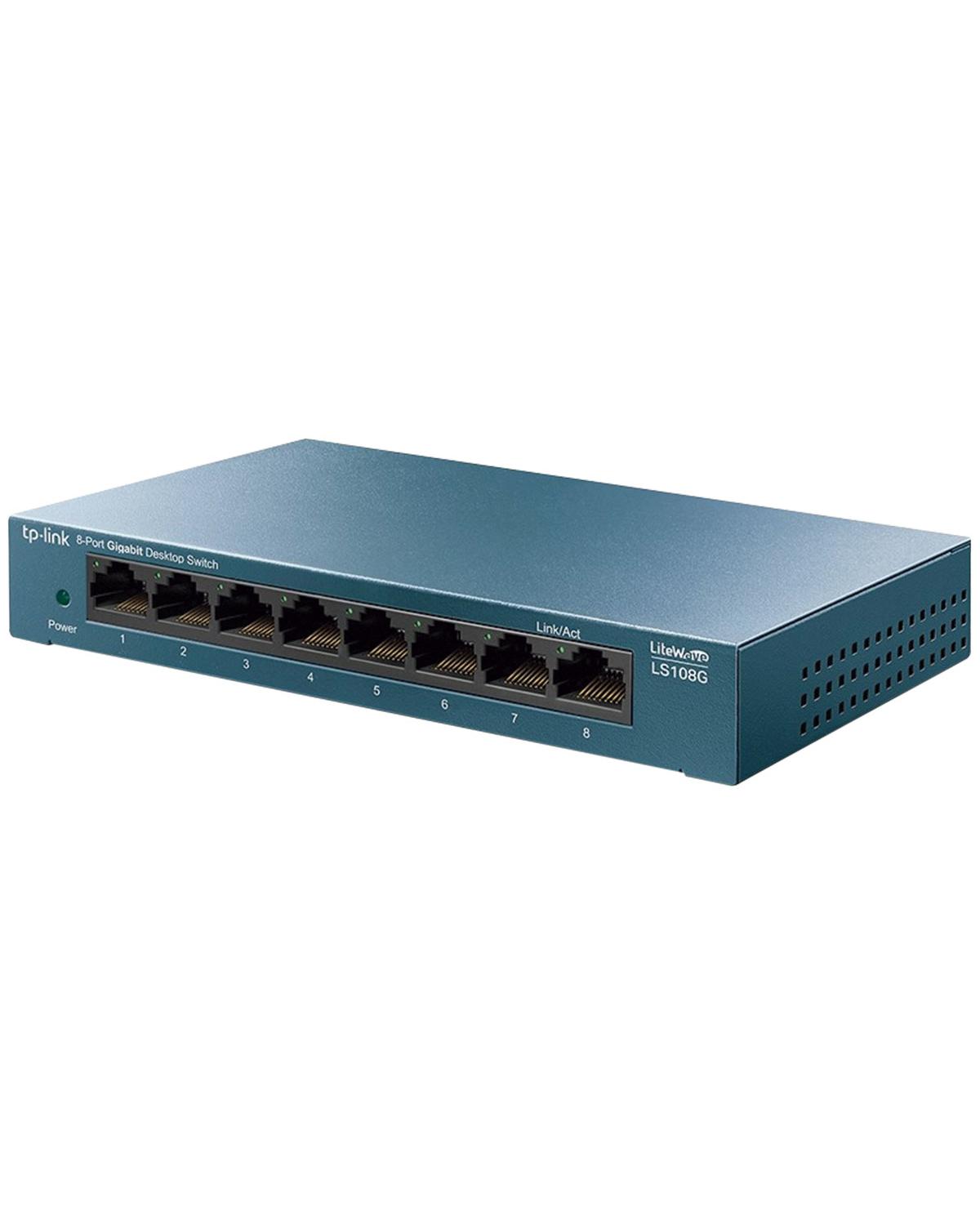 SWITCH GIGABIT DE MESA COM 8 PORTAS 10/100/1000 LS108G SMB