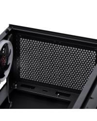 GABINETE MID-TOWER ATMOS PRETO COM 4 FANS 120MM LED AZUL - LATERAL EM VIDRO TEMPERADO - ATPTAZ4FCV