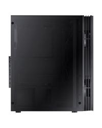 GABINETE MID-TOWER ATMOS PRETO COM 4 FANS 120MM LED AZUL - LATERAL EM VIDRO TEMPERADO - ATPTAZ4FCV