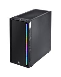 GABINETE FULL-TOWER CHROMA PRETO COM LED E FAN TRASEIRO RGB - LATERAL EM VIDRO TEMPERADO - CHPTRGB1FCV