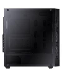 GABINETE FULL-TOWER CHROMA PRETO COM LED E FAN TRASEIRO RGB - LATERAL EM VIDRO TEMPERADO - CHPTRGB1FCV