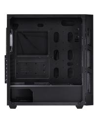 GABINETE FULL-TOWER CHROMA PRETO COM LED E FAN TRASEIRO RGB - LATERAL EM VIDRO TEMPERADO - CHPTRGB1FCV