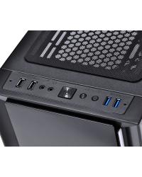 GABINETE FULL-TOWER CHROMA PRETO COM LED E FAN TRASEIRO RGB - LATERAL EM VIDRO TEMPERADO - CHPTRGB1FCV