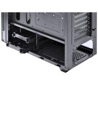 GABINETE FULL-TOWER CHROMA PRETO COM LED E FAN TRASEIRO RGB - LATERAL EM VIDRO TEMPERADO - CHPTRGB1FCV