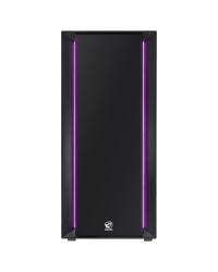 GABINETE FULL-TOWER CHROMA PRETO COM LED E FAN TRASEIRO RGB - LATERAL EM VIDRO TEMPERADO - CHPTRGB1FCV