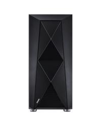 GABINETE FULL-TOWER DIMENSION PRETO COM LED E FAN TRASEIRO RGB - LATERAL EM VIDRO TEMPERADO - DIPTRGB1FCV