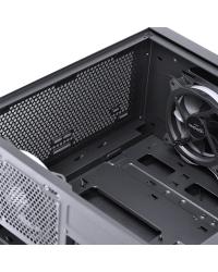 GABINETE FULL-TOWER DIMENSION PRETO COM LED E FAN TRASEIRO RGB - LATERAL EM VIDRO TEMPERADO - DIPTRGB1FCV