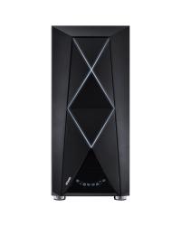 GABINETE FULL-TOWER DIMENSION PRETO COM LED E FAN TRASEIRO RGB - LATERAL EM VIDRO TEMPERADO - DIPTRGB1FCV