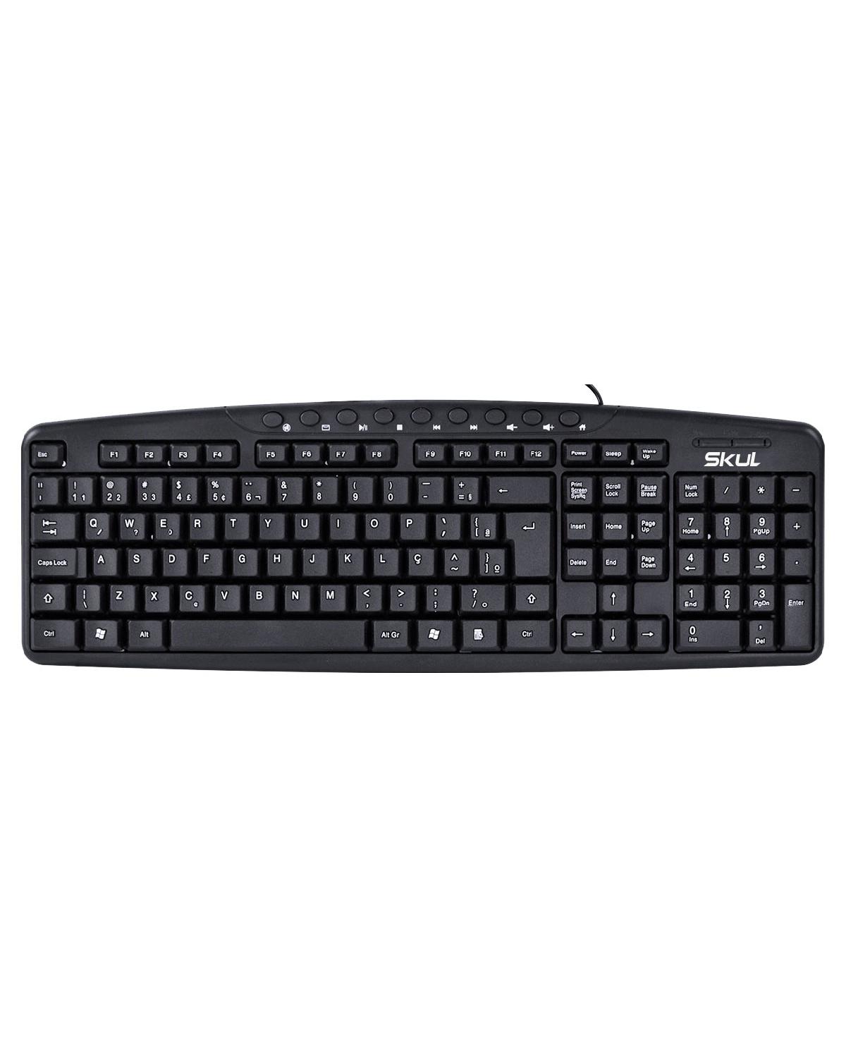 TECLADO COMP ABNT2 1.8M PT - SKTEC-001