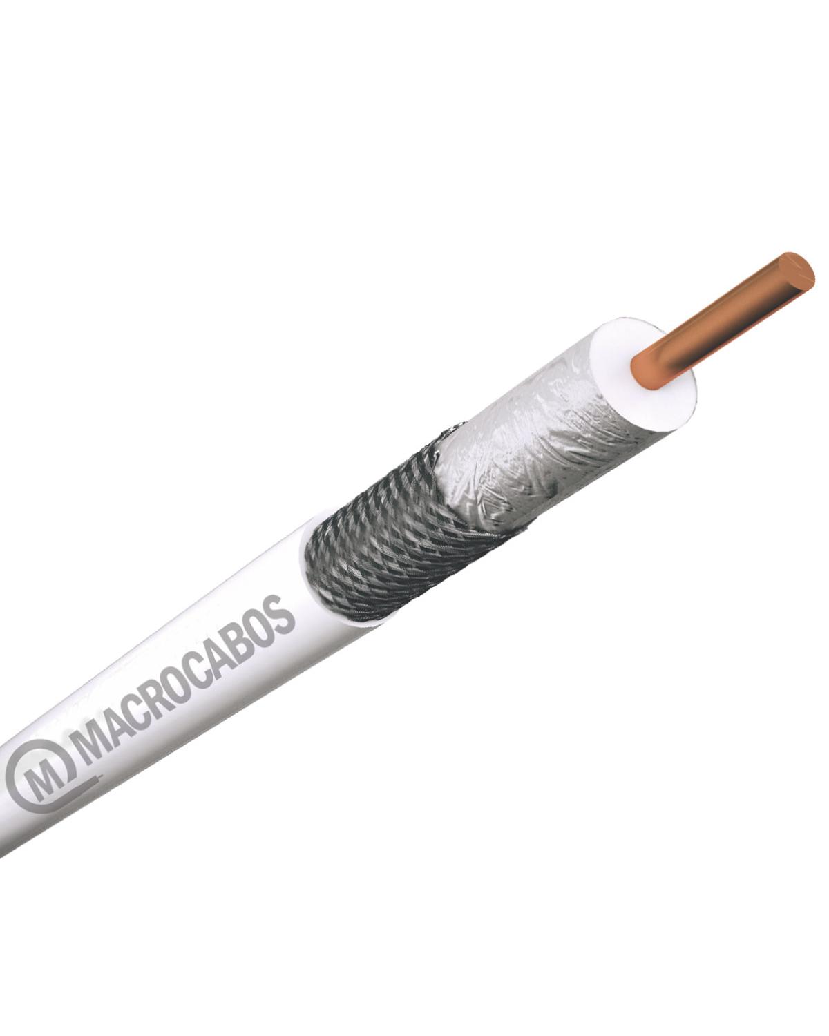 CABO COAXIAL RGC-6 67% 300M BRANCO