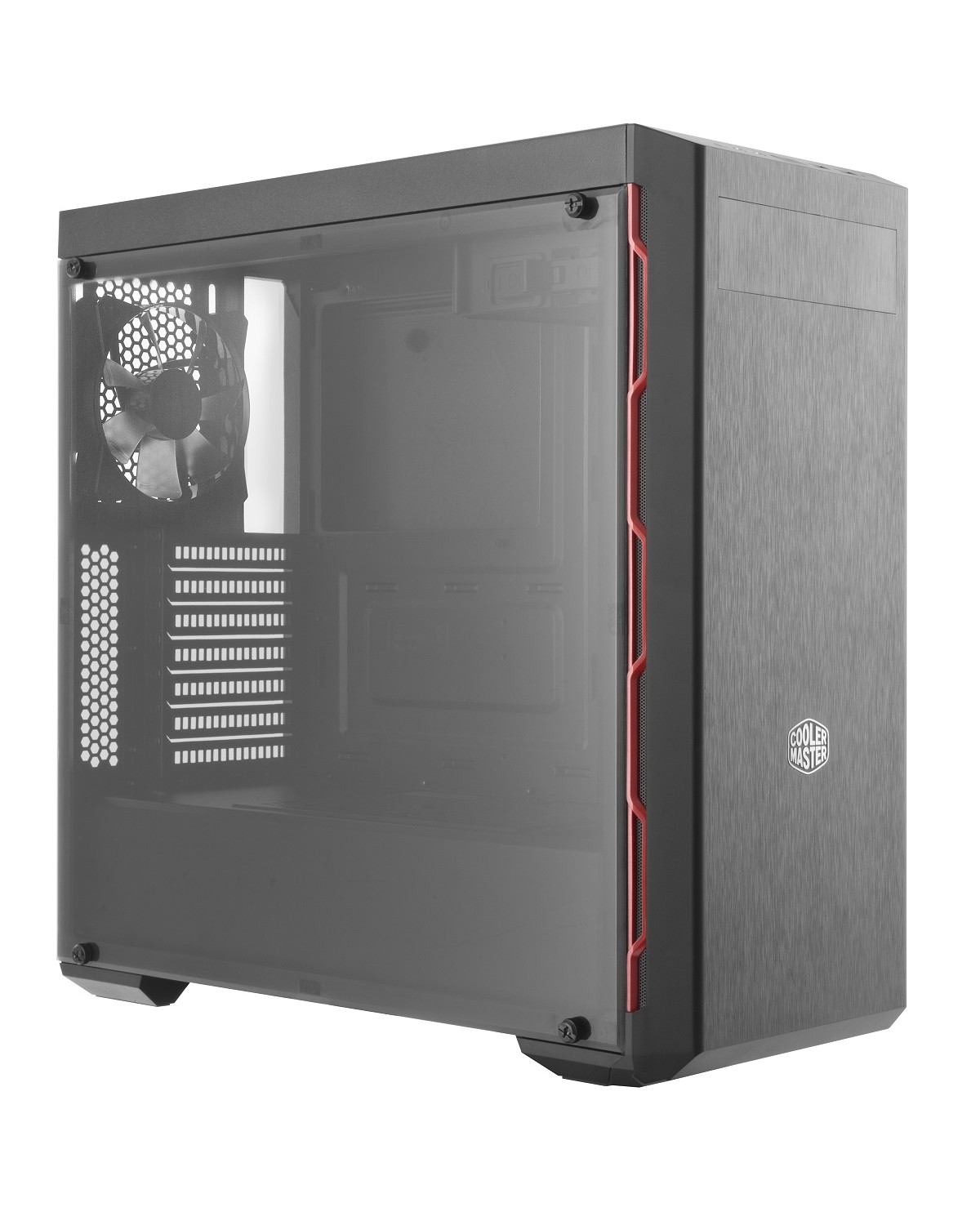 GABINETE MASTERBOX MB600L - COM ODD - BORDA RED - MCB-B600L-KA5N-S00