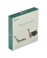 PLACA DE SOM PCI-EXPRESS 5.1 CANAIS LOW PROFILE - PS51-PCIE