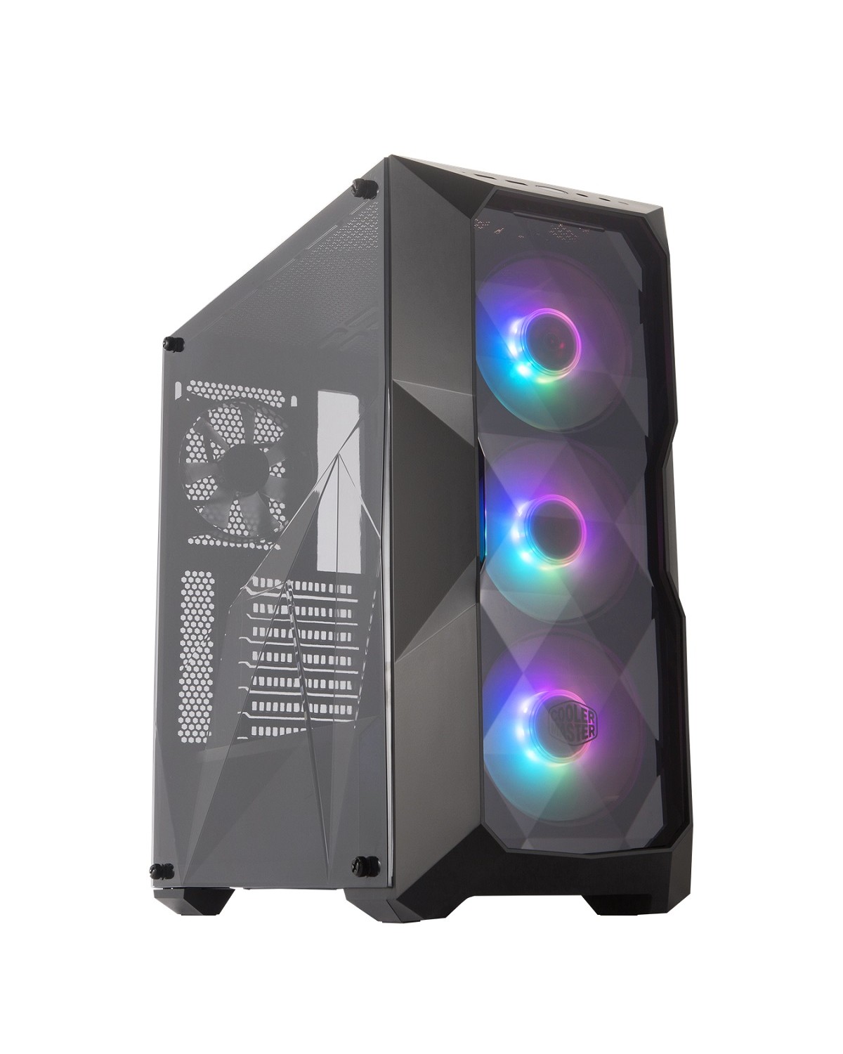 GABINETE MASTERBOX TD500 MID TOWER COM LED ARGB PRETO - MCB-D500D-KANN-S01