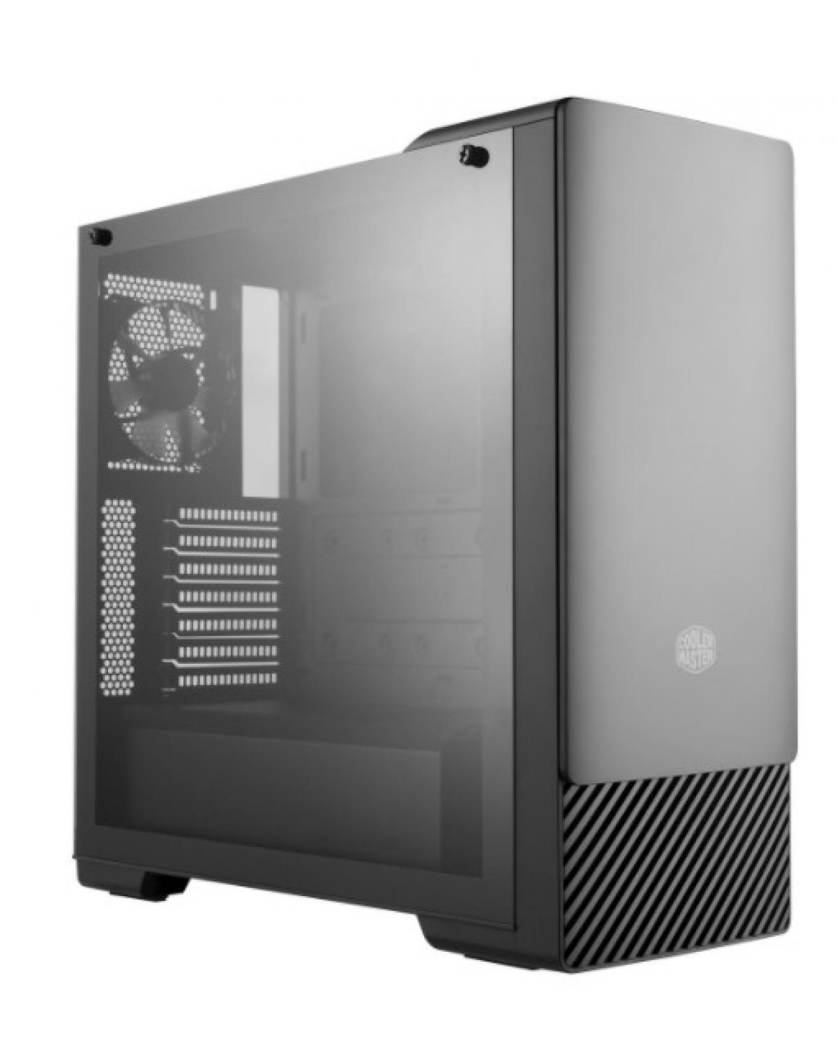 GABINETE MASTERBOX E500 MIDTOWER PAINEL DESLIZANTE SEM ODD  PRETO - MCB-E500-KGNN-S00