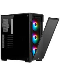 GABINETE ATX MID TOWER - CRYSTAL SERIES 220T RGB BLACK - CC-9011190-WW