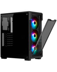 GABINETE ATX MID TOWER - CRYSTAL SERIES 220T RGB BLACK - CC-9011190-WW