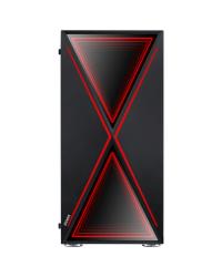 GABINETE MID-TOWER FUTURE PRETO 1 FAN RGB LATERAL EM VIDRO TEMPERADO - FUPTRGB1FV