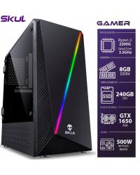 COMPUTADOR GAMER 3000 - RYZEN 3 2200G 3.5GHZ MEM. 8GB DDR4 SSD 240GB GTX 1650 4GB FONTE 500W 80 PLUS WHITE