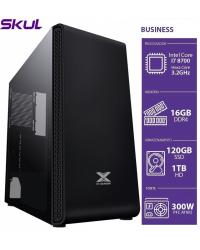 COMPUTADOR BUSINESS B700 - I7 8700 3.2GHZ 16GB DDR4 SSD 120GB HD 1TB HDMI/VGA FONTE 500W