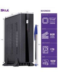 MINI COMPUTADOR BUSINESS B300 - I3 9100 3.6GHZ 8GB DDR4 SODIMM HD 1TB HDMI/DP FONTE 90W LINUX