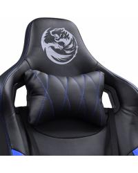 CADEIRA GAMER MAD RACER V10 PRETO COM DETALHES EM AZUL - MADV10AZGL PCYES