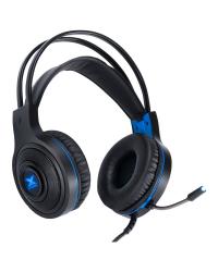 HEADSET GAMER VX GAMING LUGH LED AZUL USB COM MICROFONE FLEXIVEL - GH300