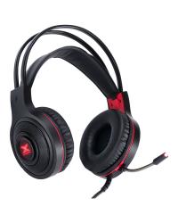 HEADSET GAMER VX GAMING LUGH LED VERMELHO USB COM MICROFONE FLEXIVEL - GH300