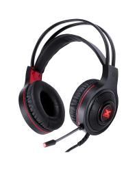 HEADSET GAMER VX GAMING LUGH LED VERMELHO USB COM MICROFONE FLEXIVEL - GH300