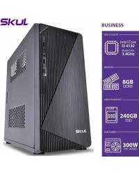 COMPUTADOR BUSINESS B300 - I3 4130 3.4GHZ 4ªGER MEM 8GB DDR3 SSD 240GB HDMI/VGA FONTE 300W PFC ATIVO - SEM PPB