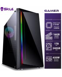 COMPUTADOR GAMER 7000 - I7 9700 3.0GHZ 9ª GER. MEM. 16GB DDR4 (2X 8GB) SSD 240GB HD 1TB FONTE 650W