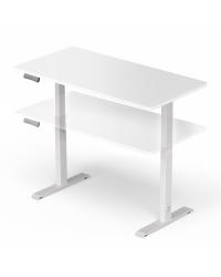 MESA GAMER DT3 F40 PRO WHITE, ALTURA AJUSTAVEL, BORDA CURVADA, BRANCA