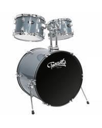 BATERIA ACUSTICA - LINHA SONORA - 22", 10", 12", 14", 16" - COM KIT DE FERRAGENS E BANCO - BLUE SPARKLE - BST1954BS