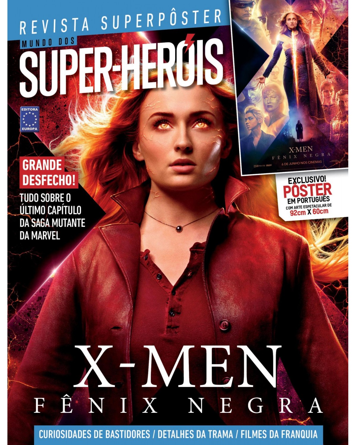 X-Men Fênix Negra: Revista Superpôster - 1ª Edição | 2019